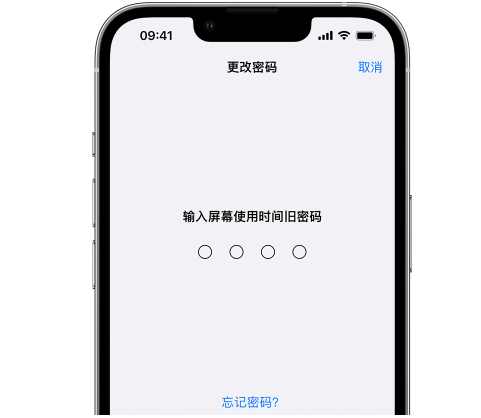 三江iPhone屏幕维修分享iPhone屏幕使用时间密码忘记了怎么办 